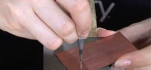 Drill into metal to make jewelry