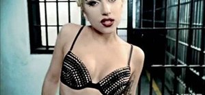 Create the studded bra from Lady Gaga's "Telephone"