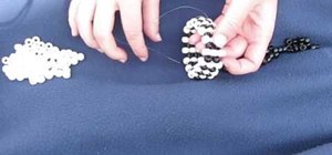Mak a vertical-striped bracelet cuff out of beads