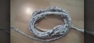 Make rope from plastic bags in an emergency