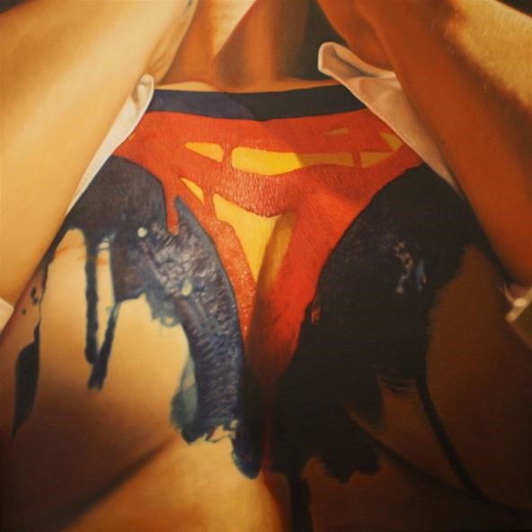 Lasciviously Lathered in Superhero Body Paint