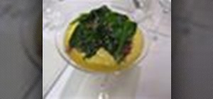 Make creamy scrambled eggs with goat cheese and spinach