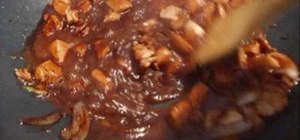 Make teriIyakI sauce over chicken and rice
