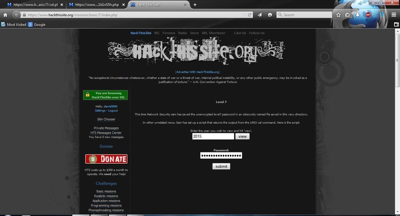 How to Hack a Site Knowing a Bit of HTML (hackthissite.org) Part 3