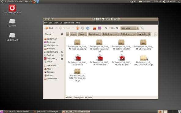 How to Restore Missing Flash Files in the Tmp Folder on Ubuntu Lucid