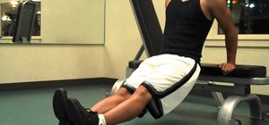 Do bench-dip exercises to increase your arm strength and size