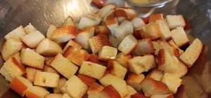 Make Garlic Parmesan Croutons