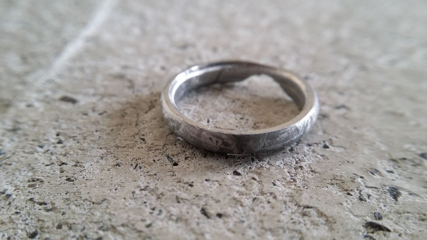 Daring Man Carves Thrifty Engagement Ring Out of Meteorite