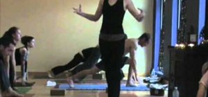 Do a whole body vinyasa yoga sculpting sequence