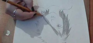 Draw an emo boy with pencil