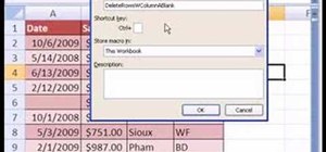 Remove table rows containing blanks in Microsoft Excel