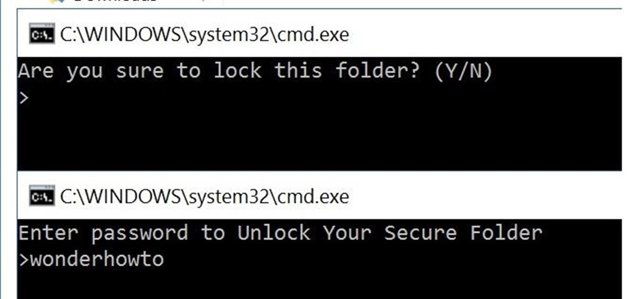 Lock Folder Without Any Software with Password