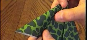Make a cool origami frog that jumps