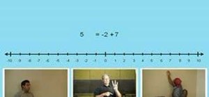Add negative numbers in pre-algebra (ASL interpreted)
