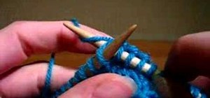 Knit the knit stitch in Eastern European fashion