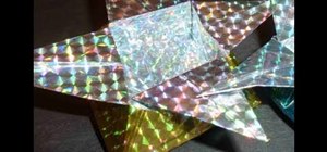 Make a sparkly ninja star origami storage box