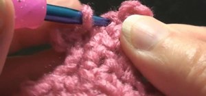 Join a crochet round left-handed