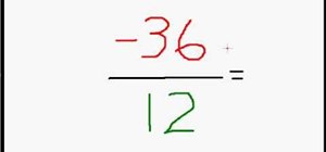 Divide positive & negative numbers (integers)