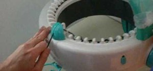 Thread  a circular knitting machine