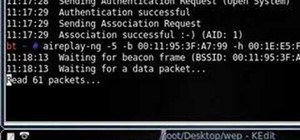Use Aircrack-ng to crack a WEP wireless network with no clients