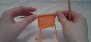 Do a stockinette stitch (St st) when knitting