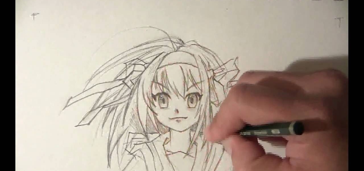 How to Draw a girl's face in the anime style « Drawing & Illustration ::  WonderHowTo