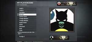 Make an epic Batman playercard emblem in the Black Ops Emblem Editor