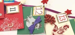 Craft a festive paper advent calendar for Christmas