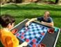 Create a fun activity table and checkerboard in one
