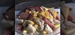 Make a chicken salad with a grape seed oil dressing
