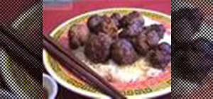 Make Chinese sweet and sour meatballs