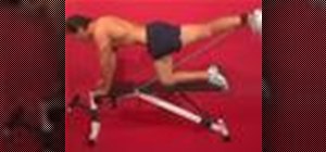 Exercise with glute kickbacks on bench & all 4s & tube