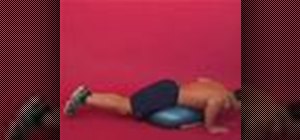 Exercise with hip extension on bosu with flutter kicks