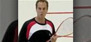 Practice squash serving drills and return to the T