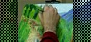 Paint a landscape in oils