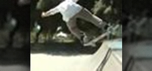 Do a fakie disaster skateboarding trick