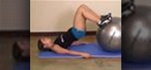 Do a leg curl with a stability ball