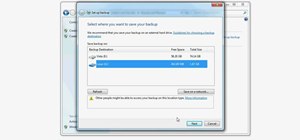 Backup your files in Windows 7