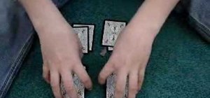 Perform the four pile card trick