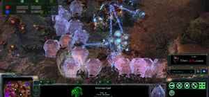Use the Protoss Sentry Force Field against the Zerg in StarCraft 2