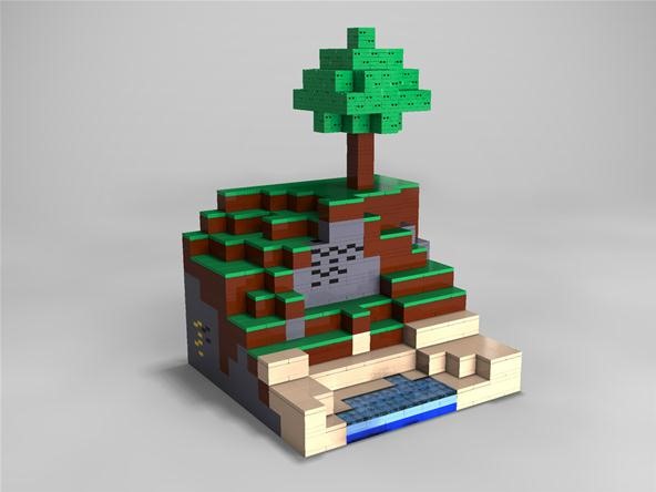 Crafting Blocks into Bricks: A Minecraft LEGO Diorama