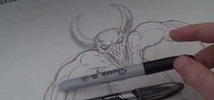 Draw a ferocious monster from scratch