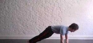 Do an up dog pose for yoga beginners