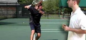 Take your racket back in tennis forehand