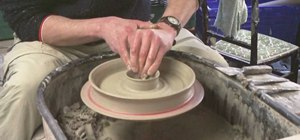 Throw a chip and dip pottery plate