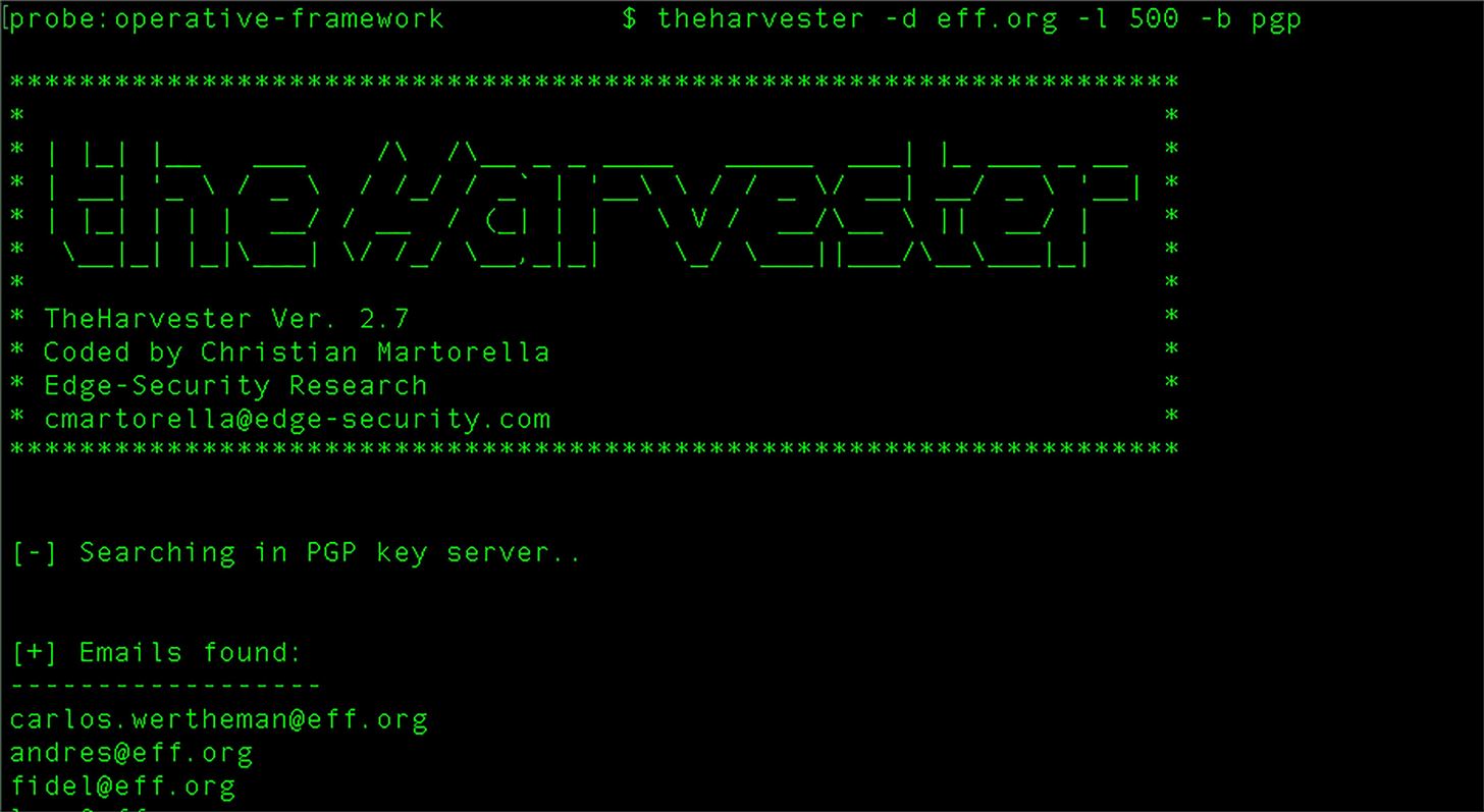 How to Scrape Target Email Addresses with TheHarvester