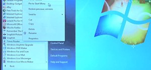 Pin a program icon to the taskbar in Windows 7