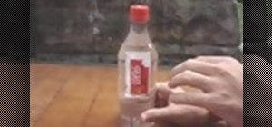 Pull a magic floating ketchup packet in a bottle trick