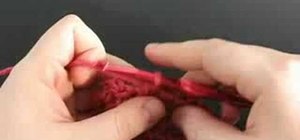 Perform a basic half-double crochet stitch